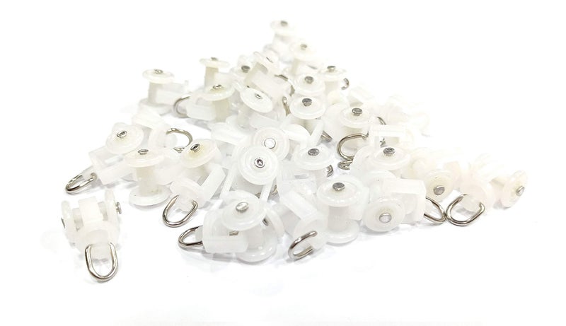 FAPBADRI Runners/Sliders for M Track/Curtain Channel, Colour - White, 50 Pieces, Standard Size - Image 4